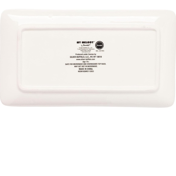 Silver Buffalo Sanrio My Melody 3 Piece Boxed Ceramic Sushi Set - Picture 5 of 5